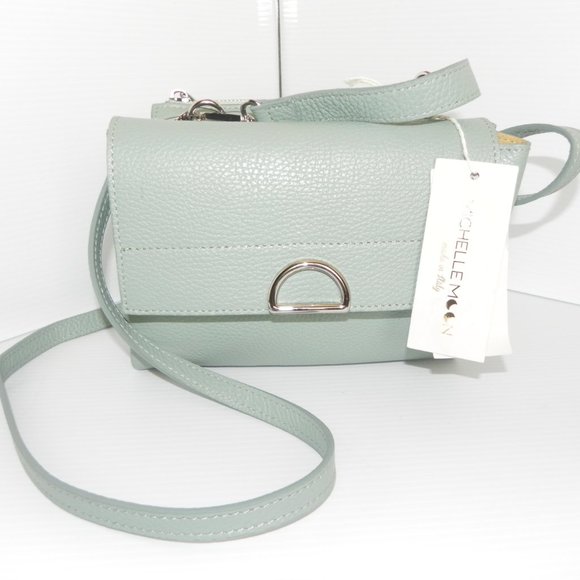 MICHELLE MOON Small Double-Sided Purse,100% Leather, Made in Italy. - Picture 2 of 7